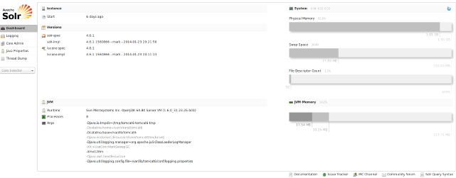 SOLR screen shot