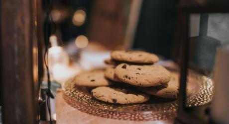 Small plate of cookies