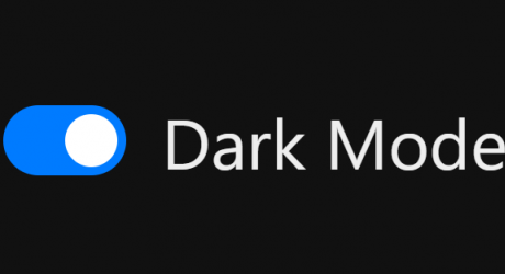 The words 'dark mode'