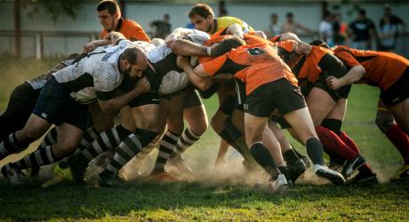 Rugby scrum