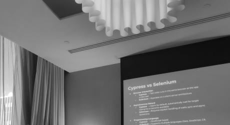 Cypress testing presentation at the Wikimedia Hackathon.