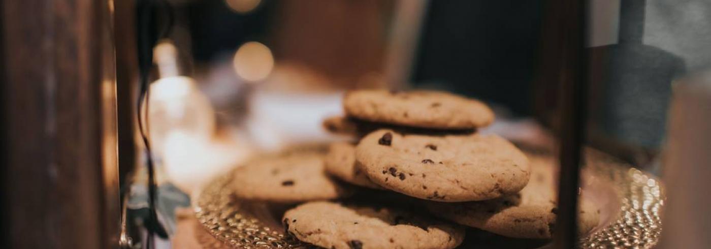 Small plate of cookies