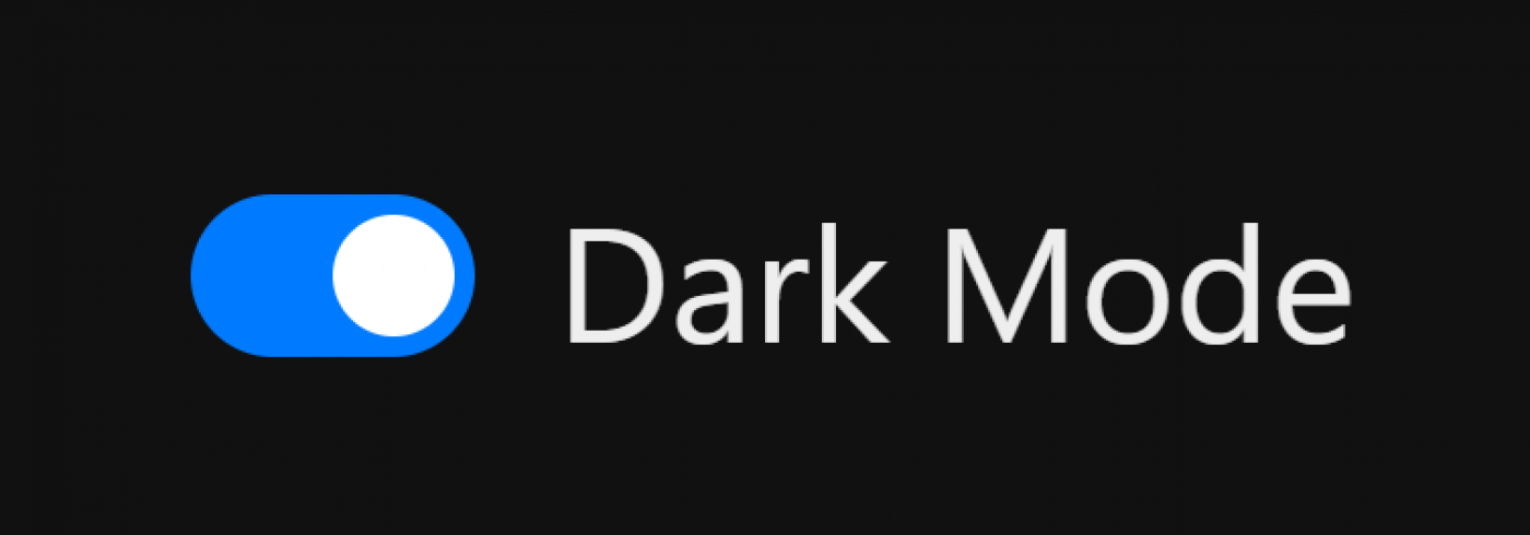 The words 'dark mode'