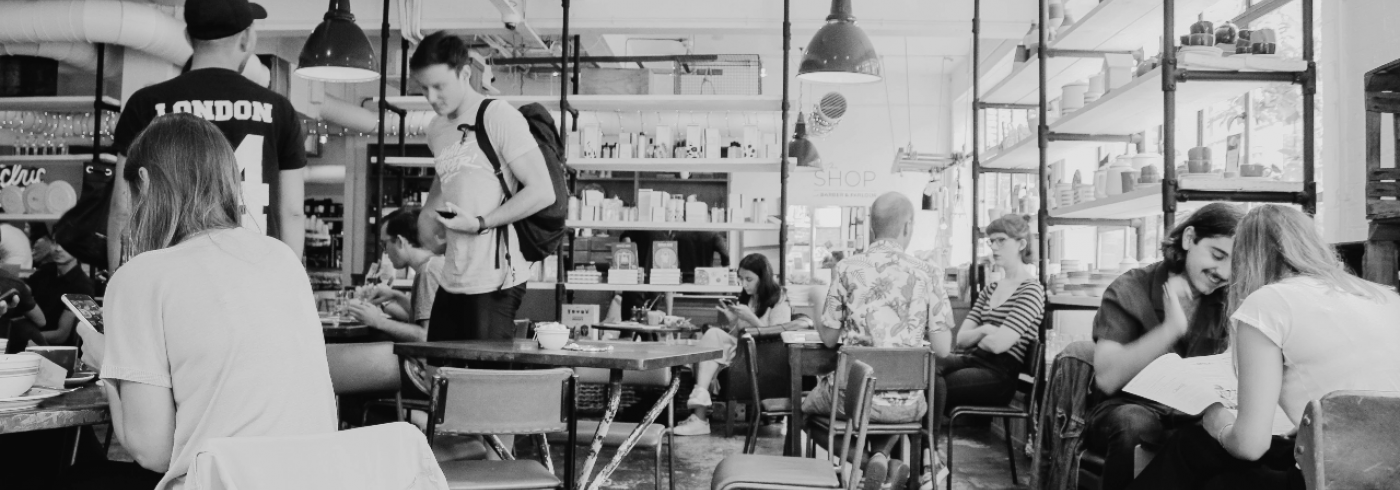 Community in a coffee shop