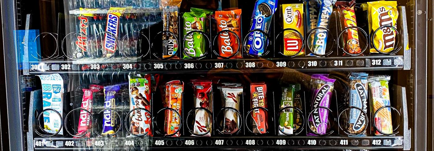 Fully stocked vending machine