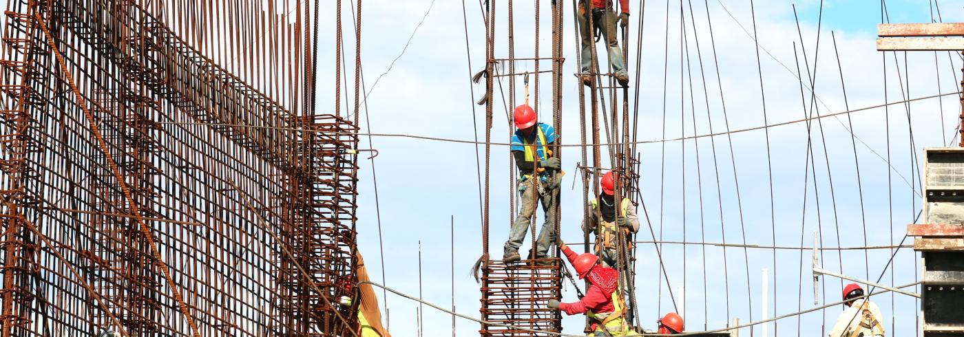 Men on a construction site