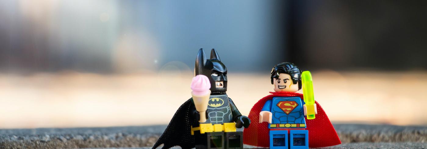 Batman and Superman lego