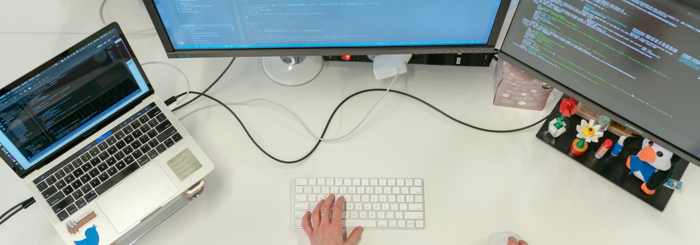 Man at desk